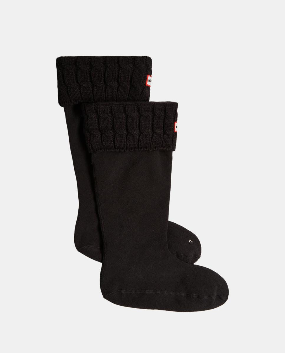 Imagen 1 de Calcetín 6 stitch cable tall hunter - Negro Negro