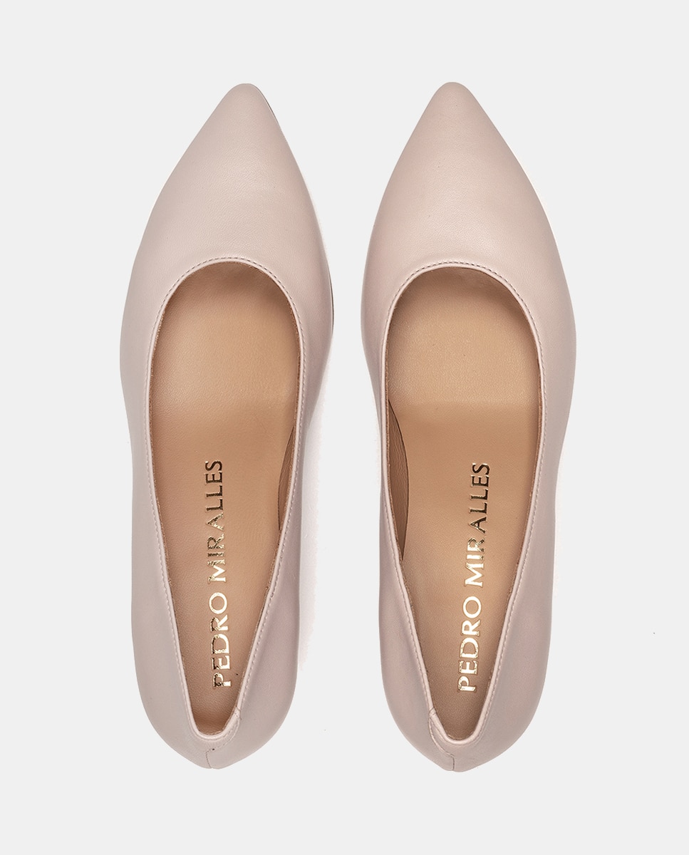 Zapato de salón de mujer en piel con punta fina. - Pedro Miralles - Rosa palo Rosa palo-3