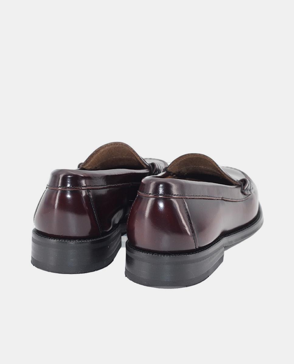 Mocassins com Travessão Vermelho/Grená-5