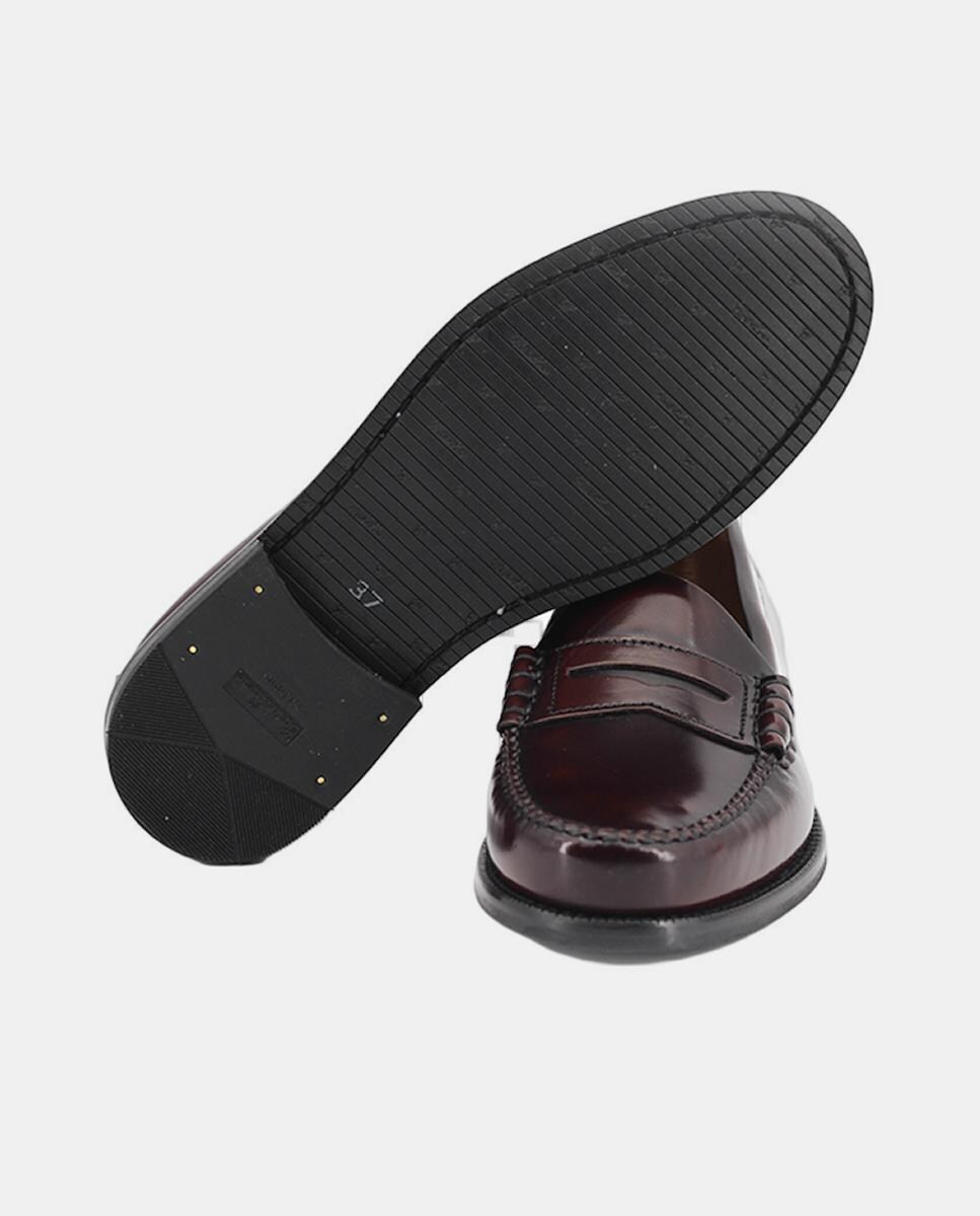 Mocassins com Travessão Vermelho/Grená-6