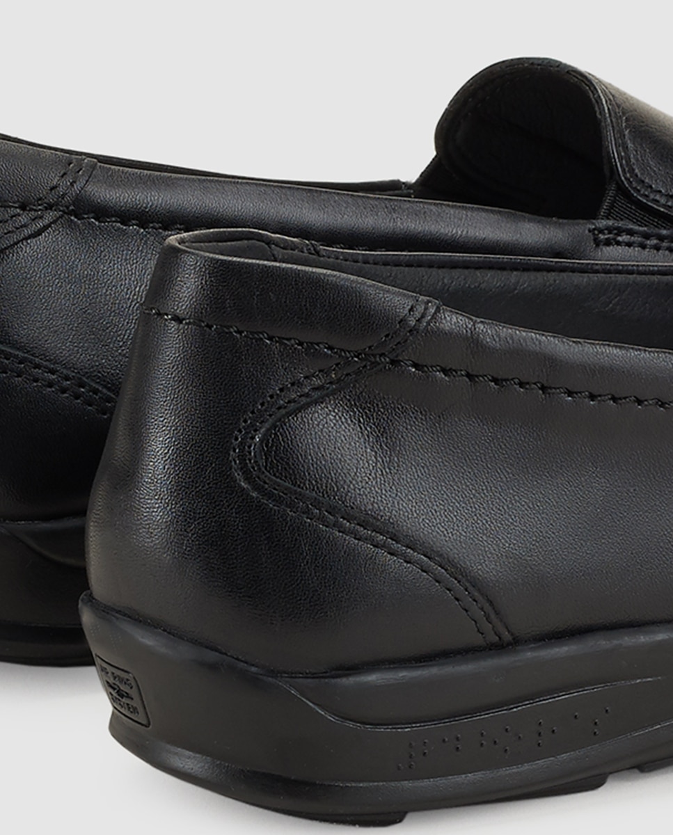Mocassins de mulher 24HRS de pele polida em preto Preto-5