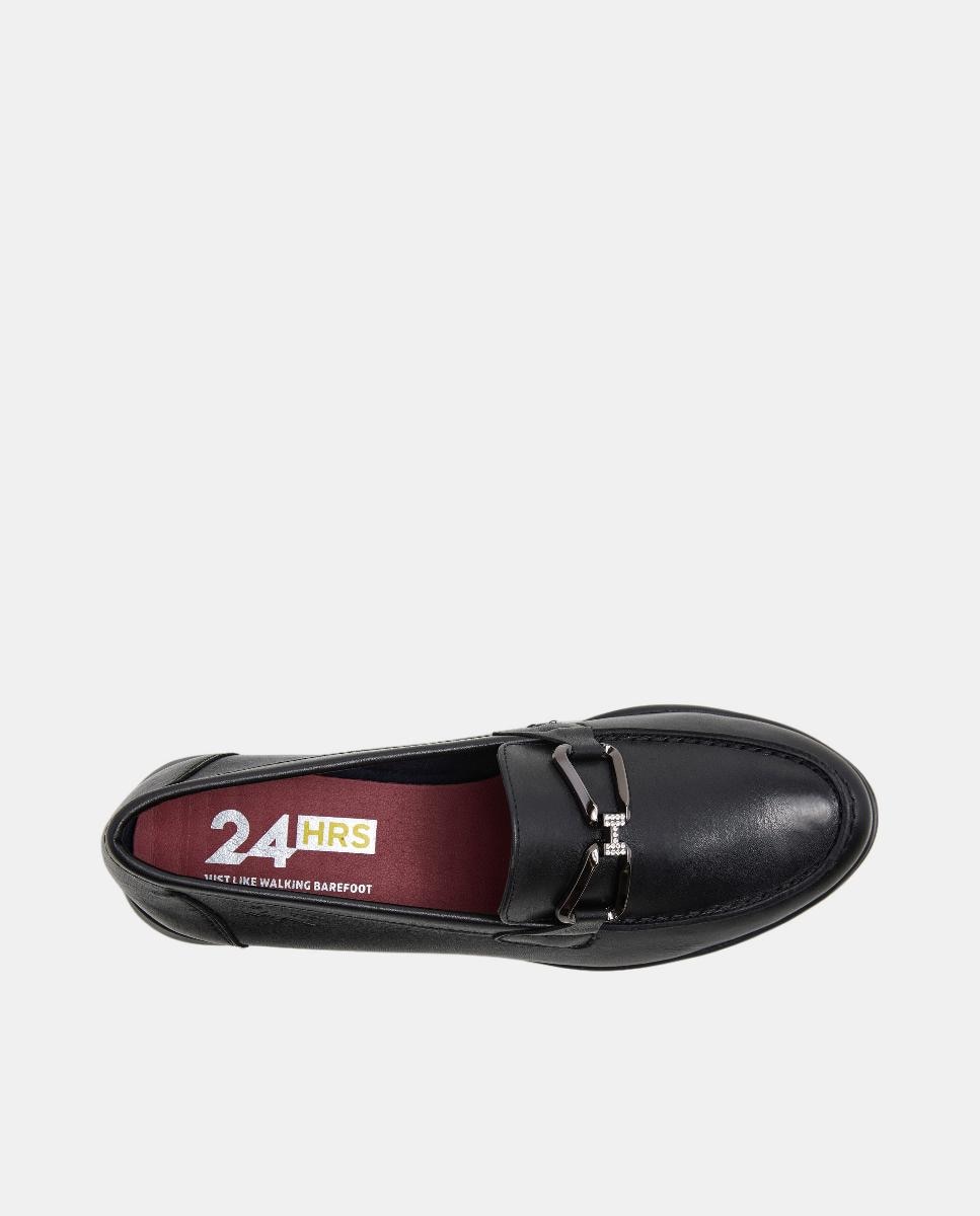 Mocasin mujer napa con detalle metálico - 24HRS - Negro Negro-4