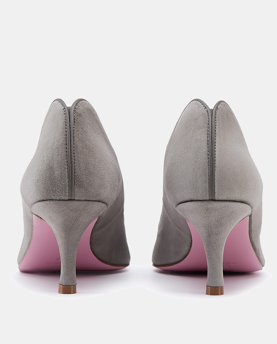 Stiletto Kate 5 Suede Cinzento-2