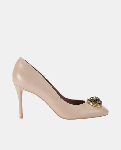 Imagem 0 de Sapatos de Salto em Pele com Detalhe Dourado à Frente