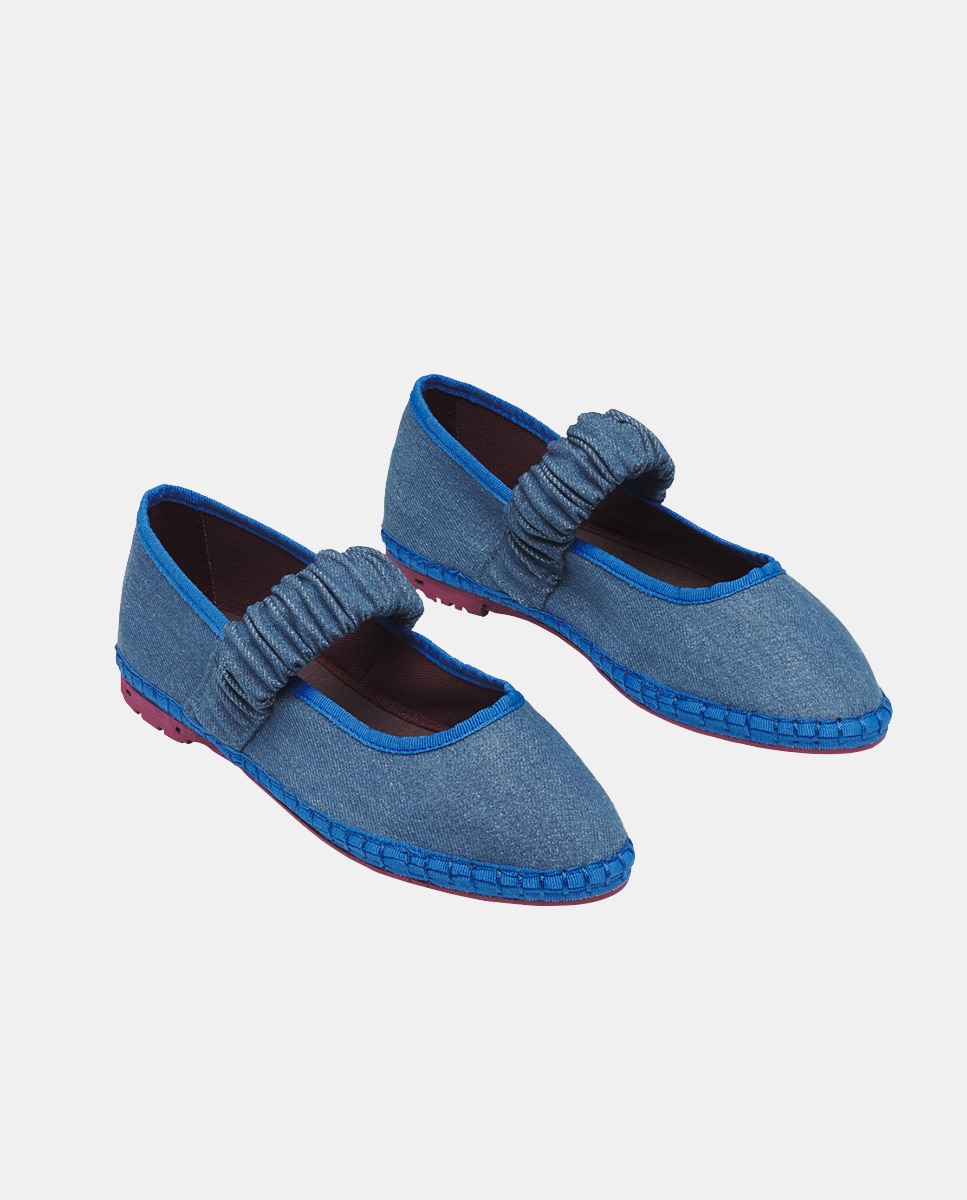 Sapatos de Presilha Mafalda Azul denim-2