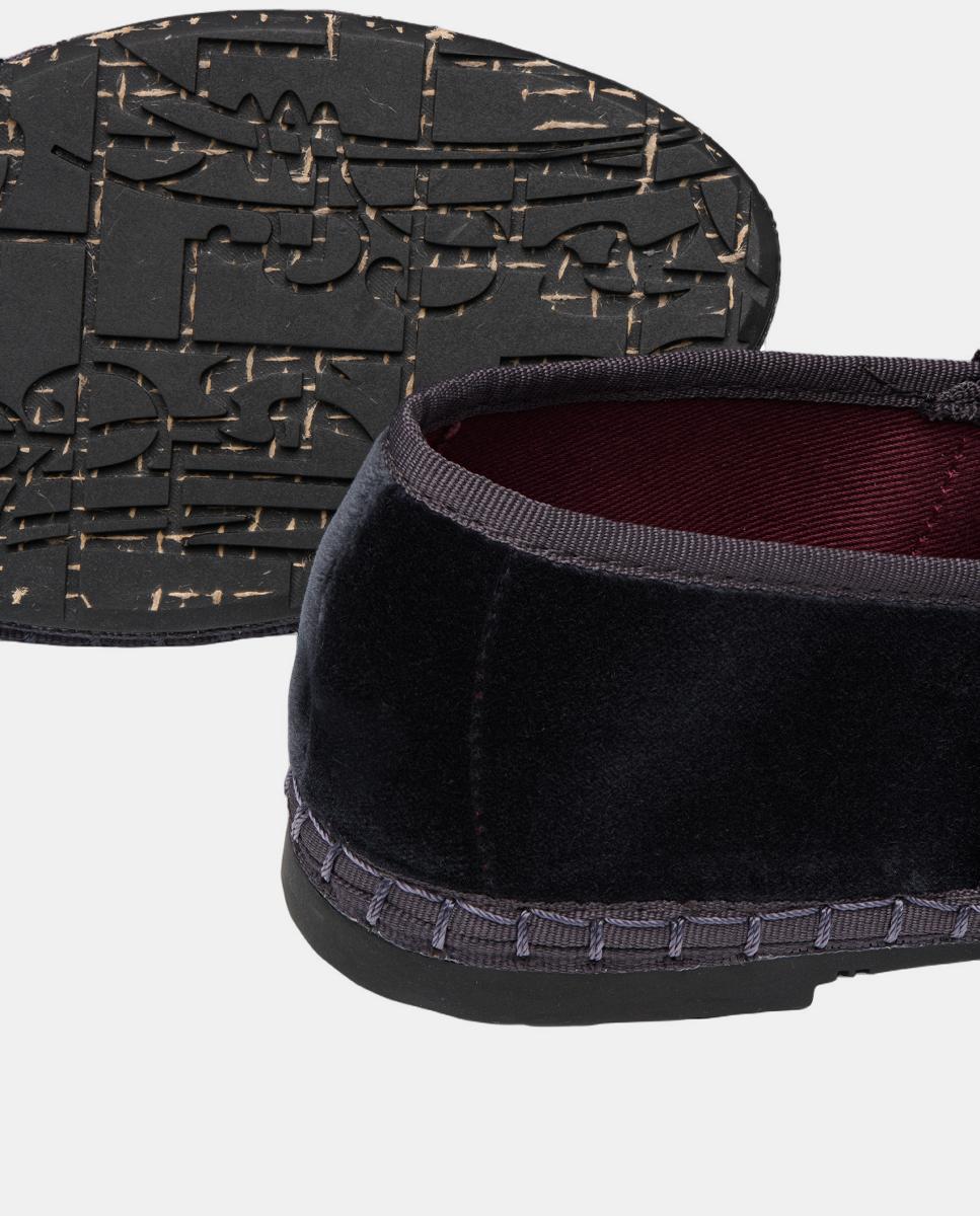 Sabrinas de Veludo em Bico Cinzento-2