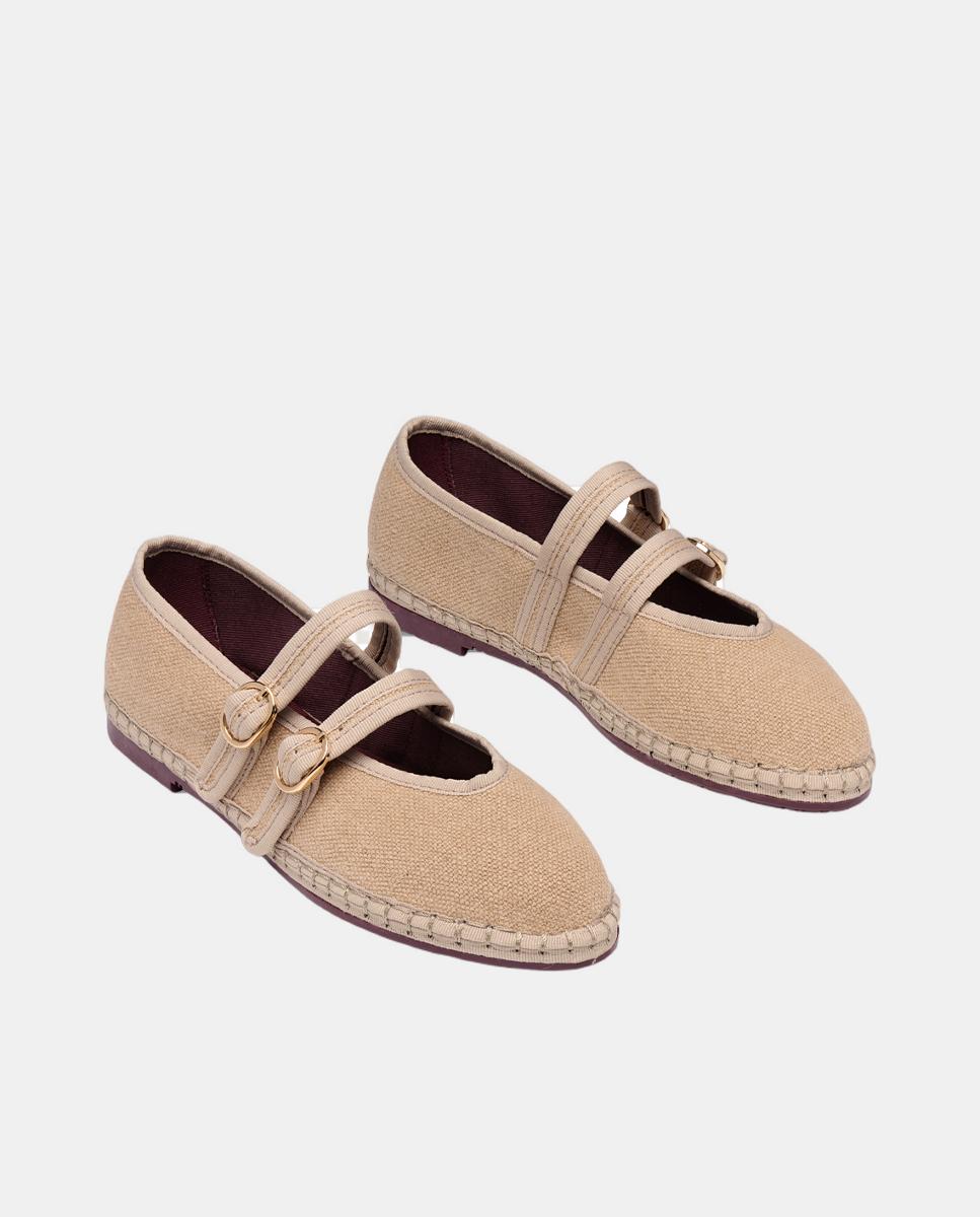 Sapatos de Presilha Modelo Claire Castanho Suave-2