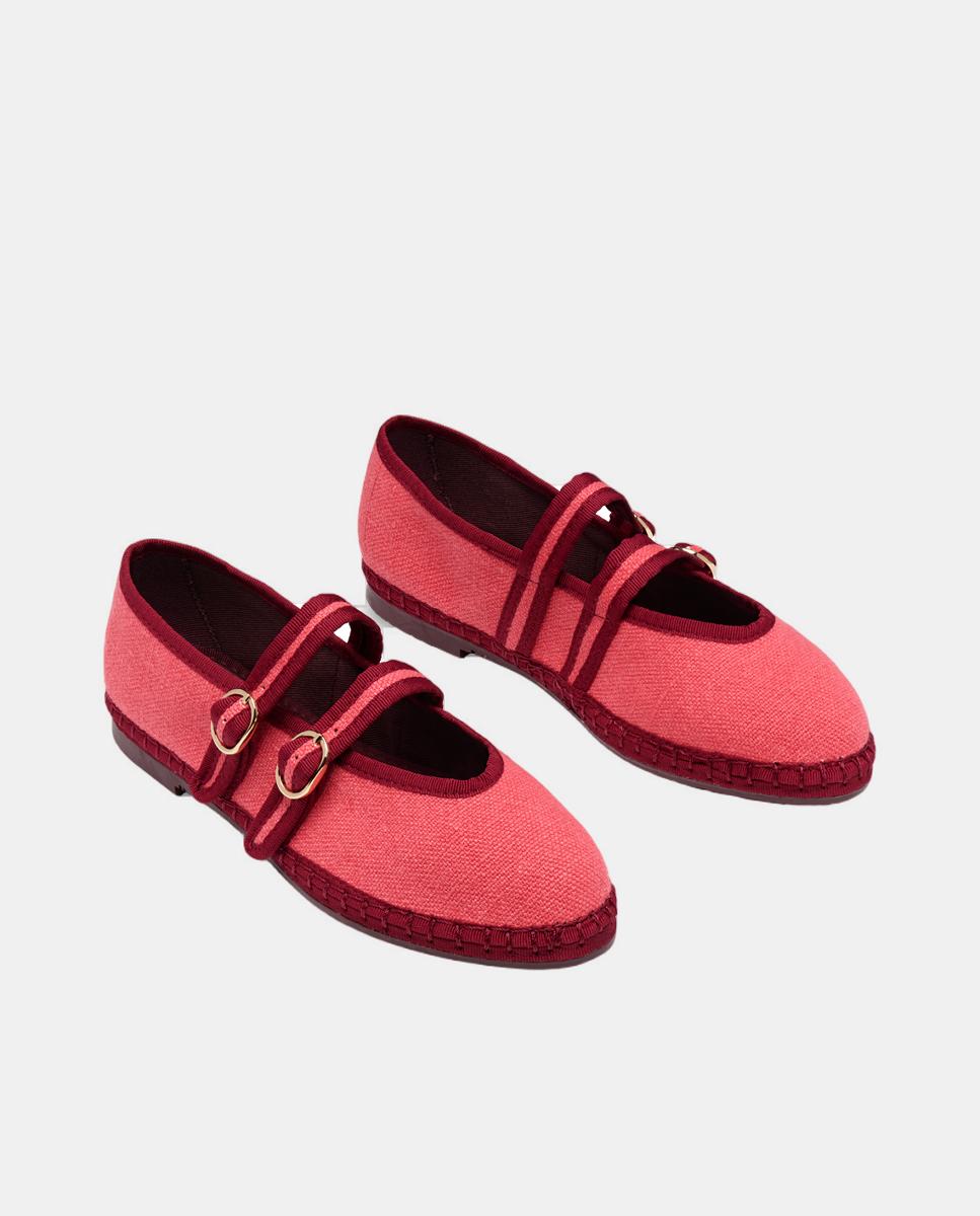 Sapatos de Presilha Modelo Claire Vermelho-cereja-3