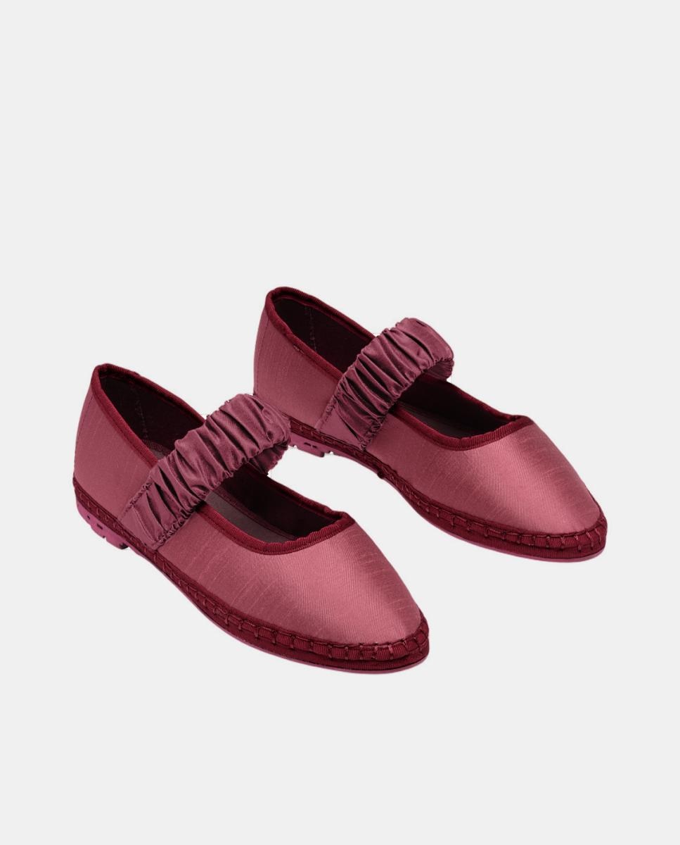 Sapatos de Presilha Mafalda Ruffle Vermelho fogo-2