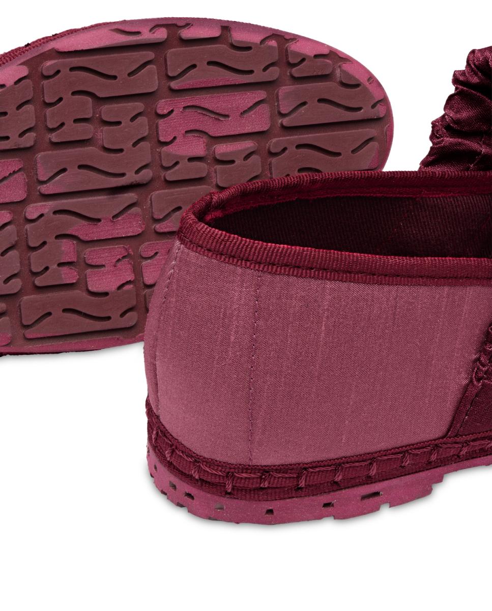 Sapatos de Presilha Mafalda Ruffle Vermelho fogo-3