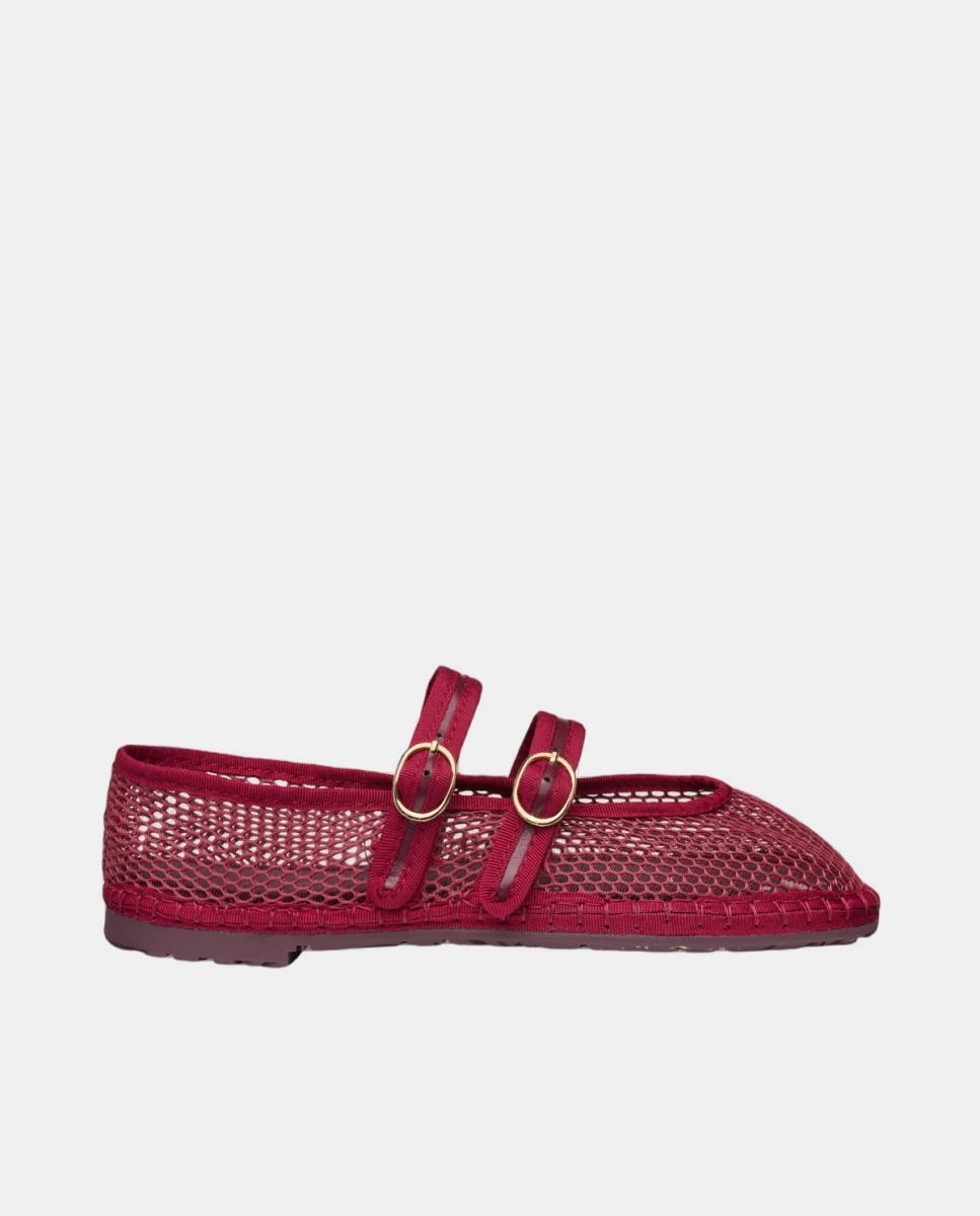 Sapatos de Presilha Modelo Claire Vermelho/Grená-1