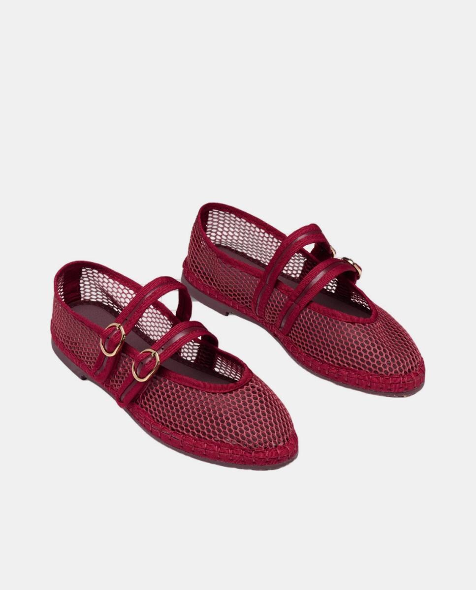 Sapatos de Presilha Modelo Claire Vermelho/Grená-2