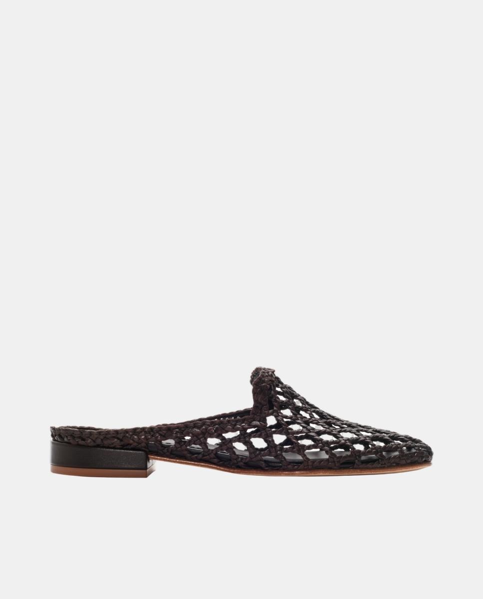 Imagem 0 de Mules Ottawa em Pele Entrançada