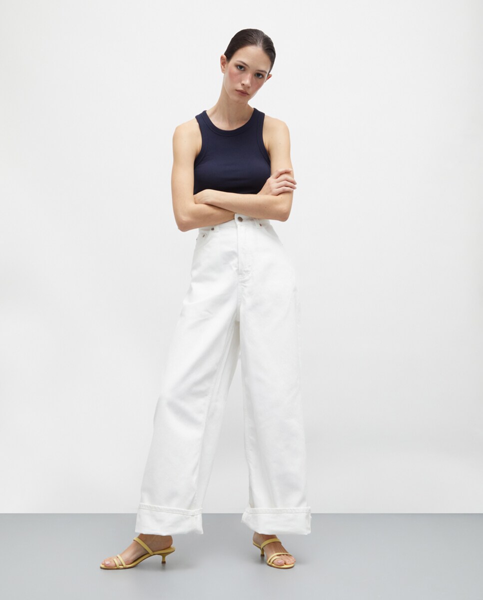 Kitten Heel Sandal In Leather Amarelo-trigo-5