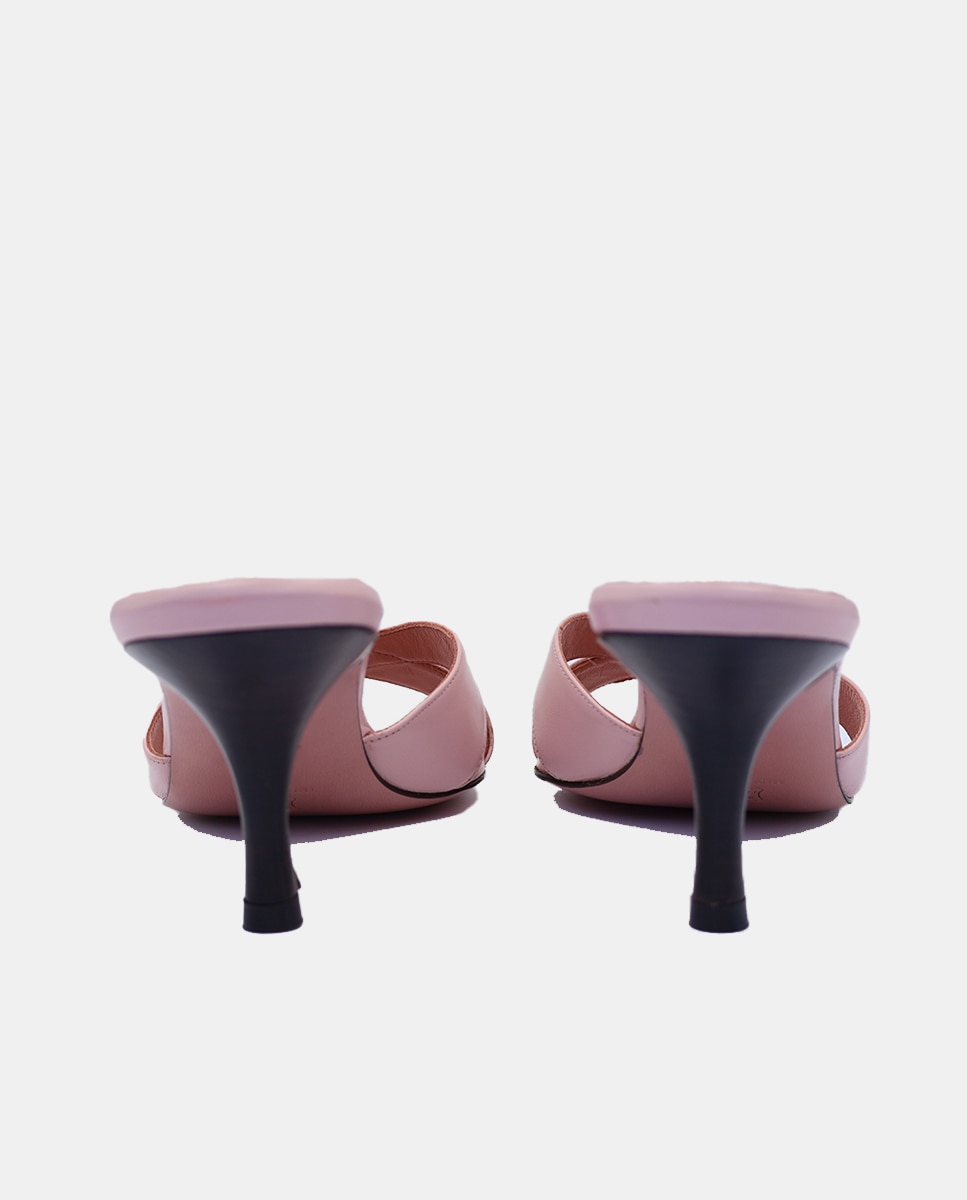 Sandálias com Tachas Easy Mule Rosa-pálido-2