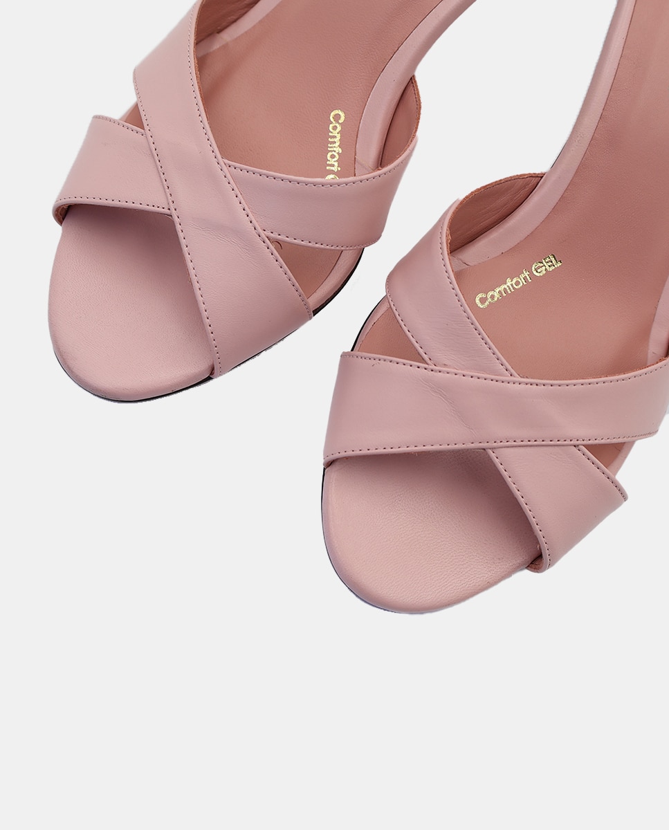 Sandálias com Tachas Easy Mule Rosa-pálido-3