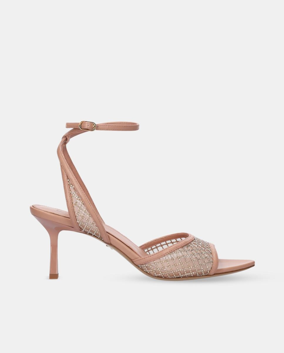 Imagem 0 de Sandálias de Salto em Pele