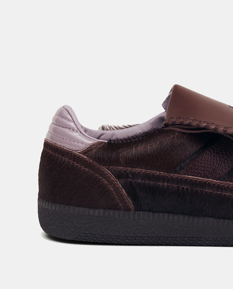 Sapatilhas de Pelo de Pónei Beringela-2