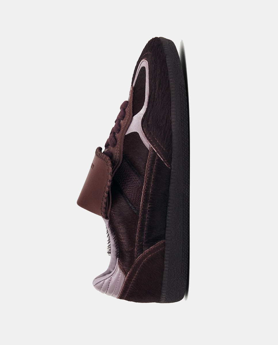 Sapatilhas de Pelo de Pónei Beringela-3