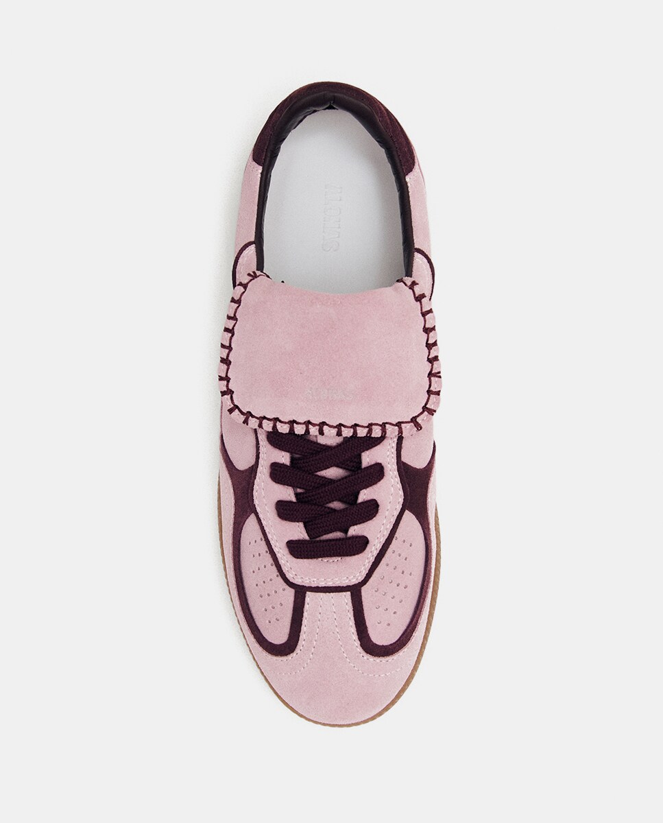 Sapatilhas com Atacadores Rosa-pálido-3