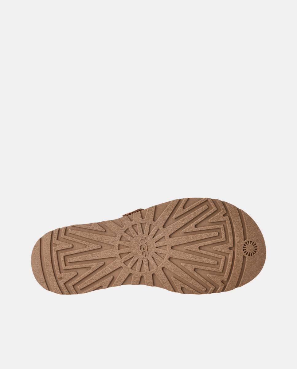 Sandália Rasa Escrava Goldengaze Toe Post Couro-7