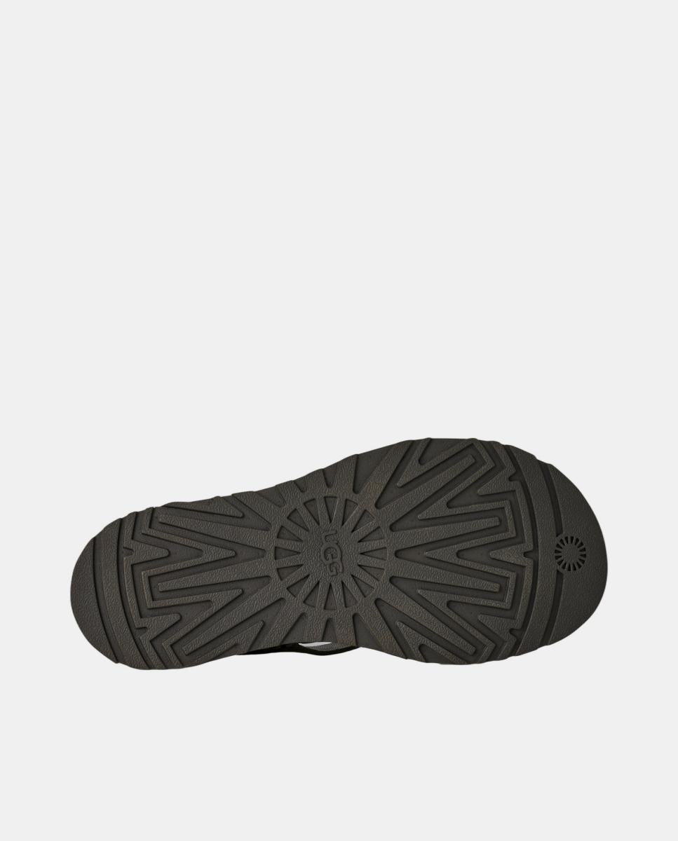Sandália Rasa Romana Goldengaze Embossed Ankle Wrap Cinzento-6