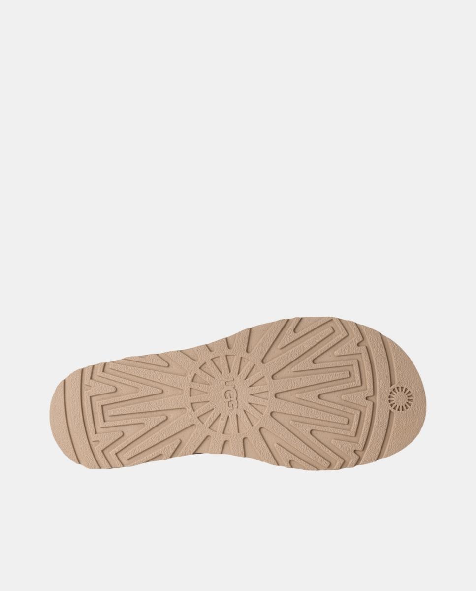 Sandália Rasa Romana Goldengaze Embossed Ankle Wrap Natural-6