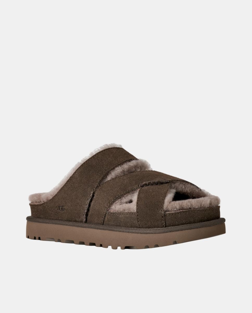 Greenport Cross Strap Slide Cinzento-2