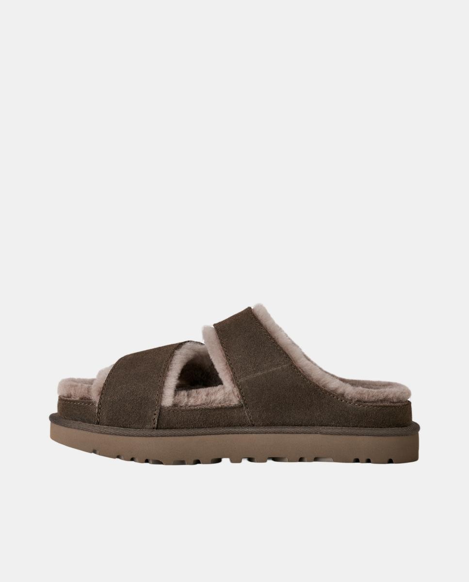 Greenport Cross Strap Slide Cinzento-3