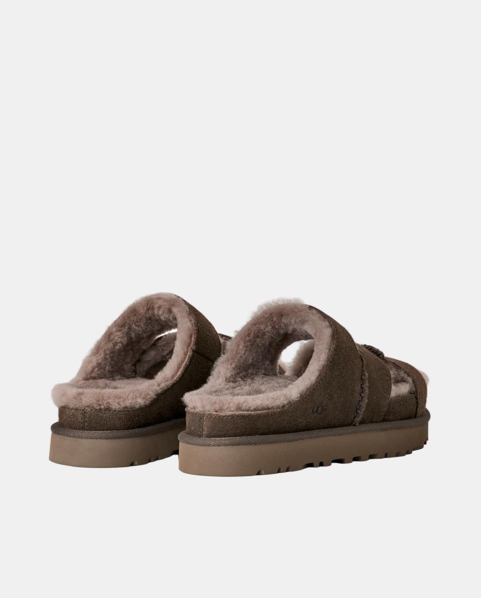 Greenport Cross Strap Slide Cinzento-4
