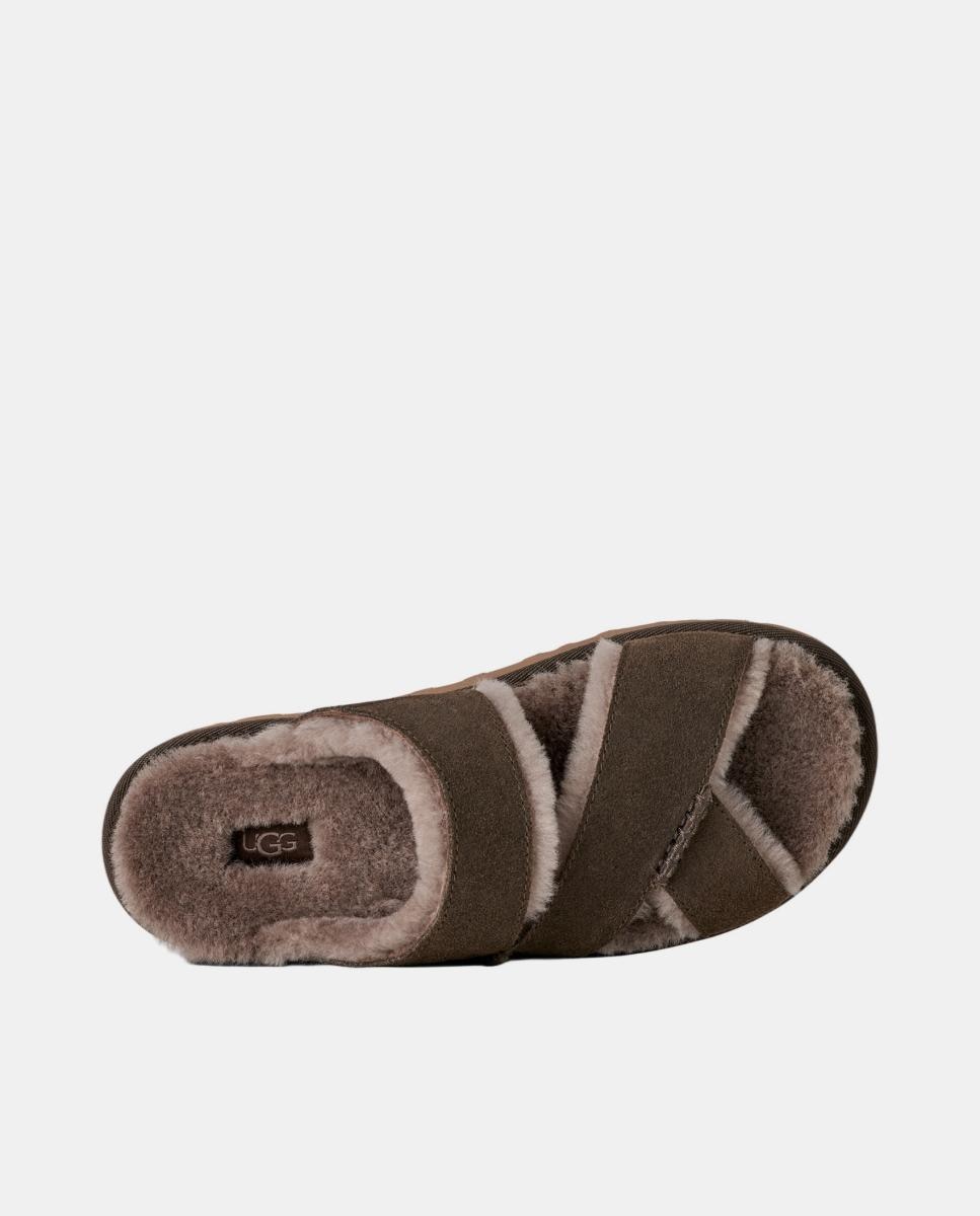 Greenport Cross Strap Slide Cinzento-5