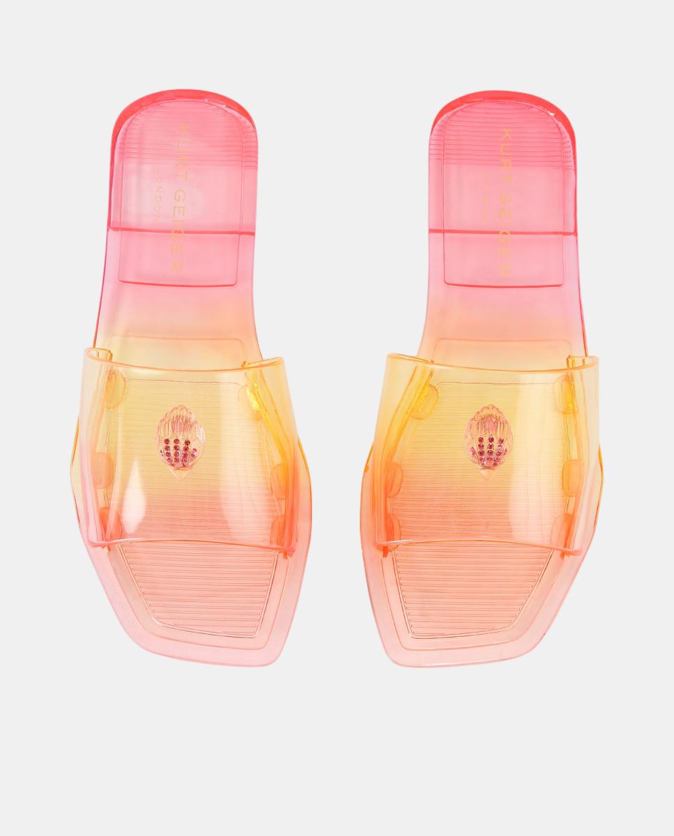 Sandálias Rasas em PVC Multicolor-3