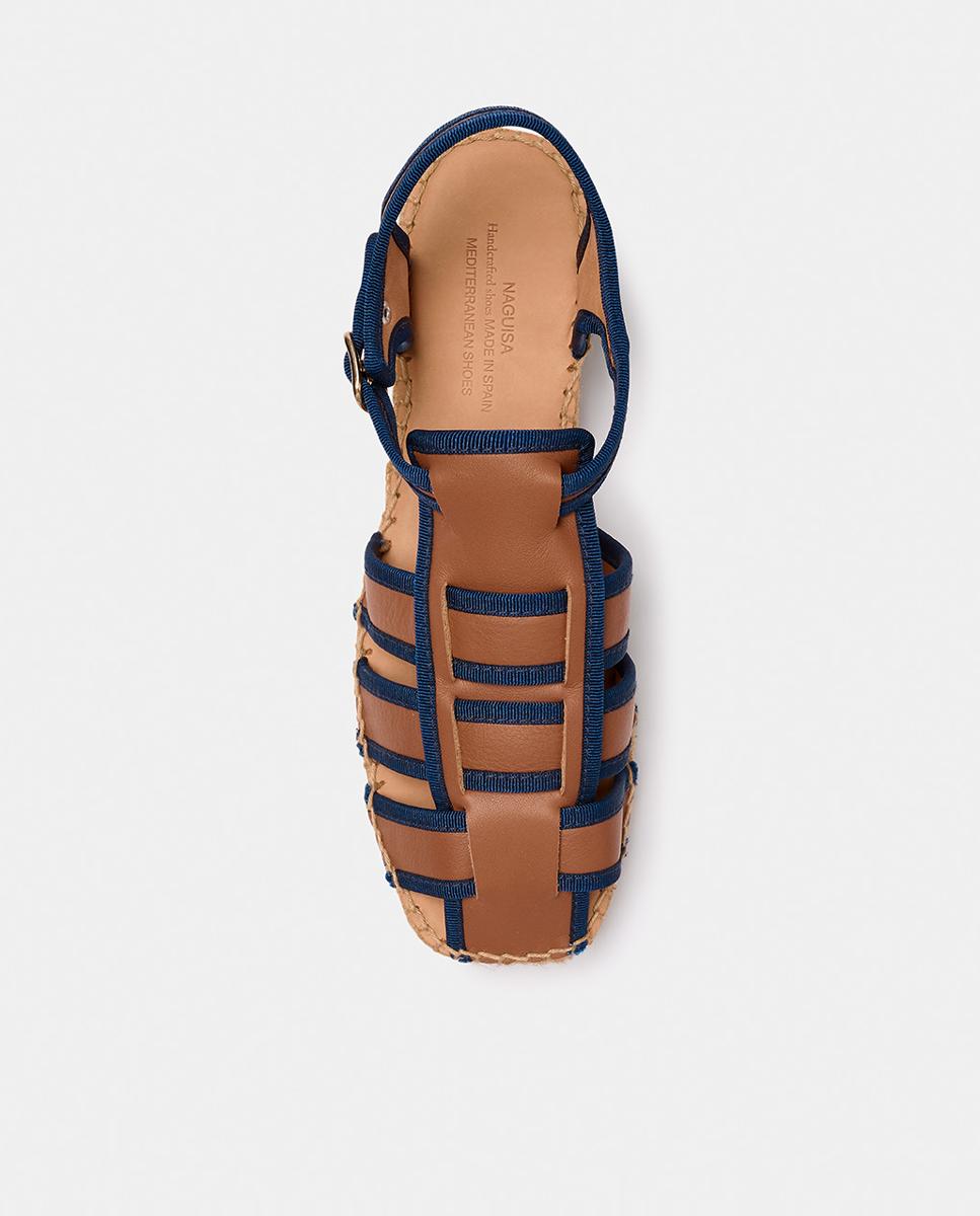 Alpercatas Rasas Castanho-4