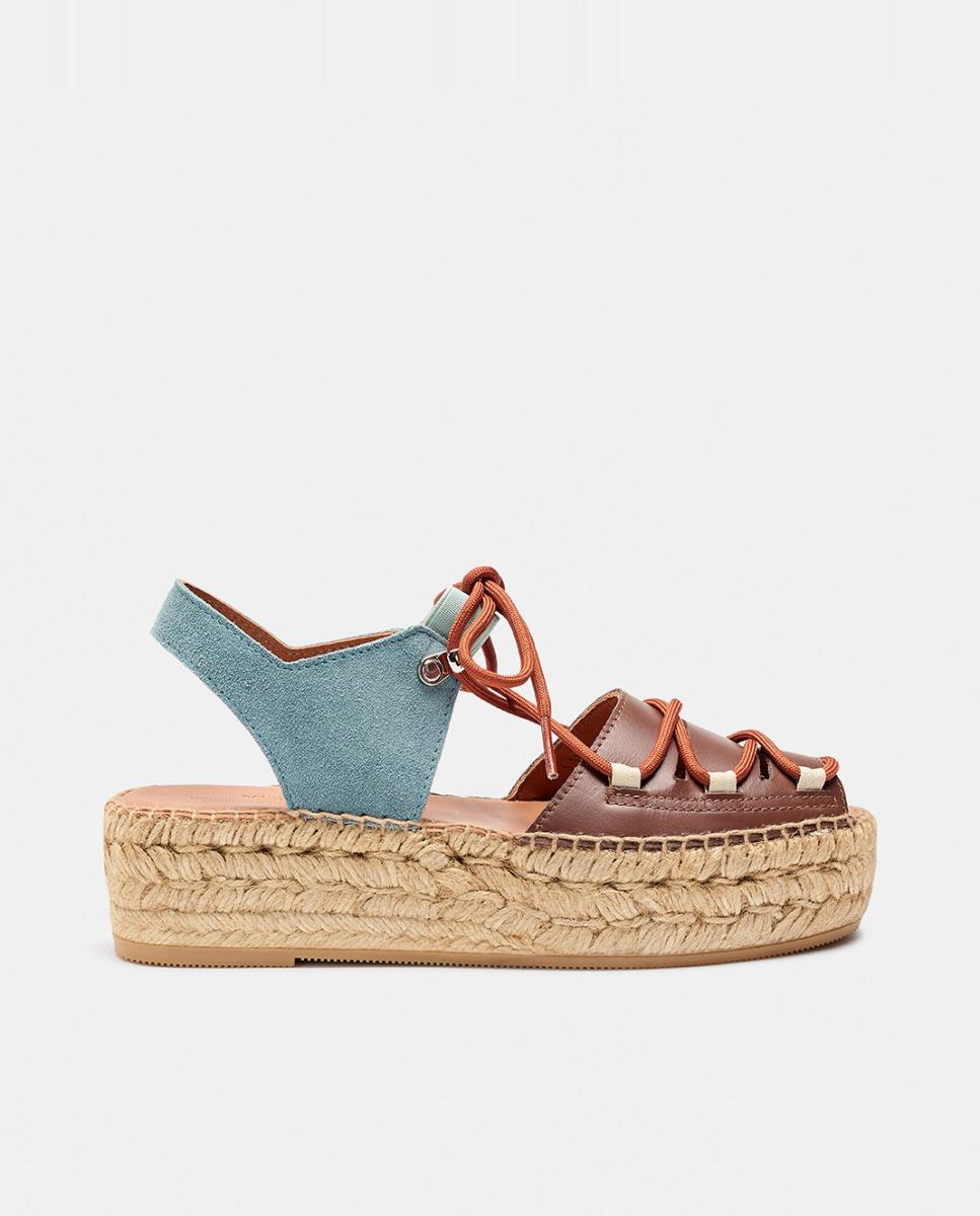 Imagem 0 de Alpercatas de Plataforma Tipo Mules com Atacadores