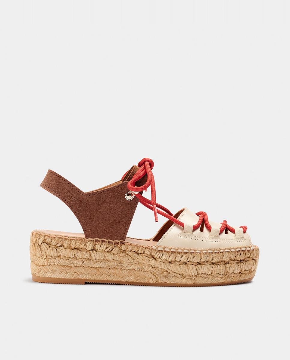 Imagem 0 de Alpercatas de Plataforma Tipo Mules com Atacadores