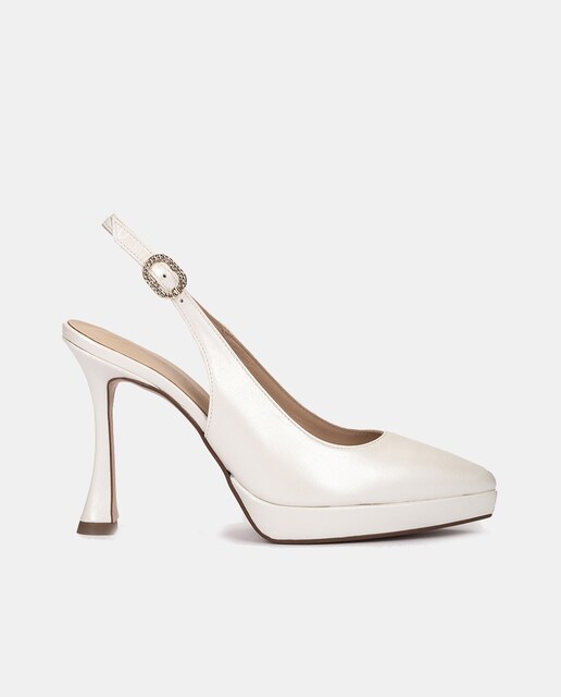 Zapatos de salón Rena de mujer destalonados con plataforma tacón embudo