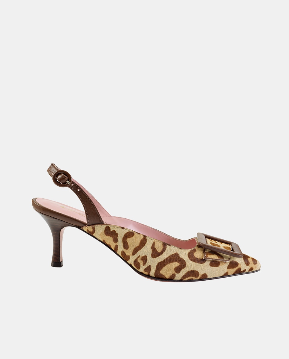 Carrie Dusty Nude Patent-Leather Sling Back 5.5 Multicolor-1
