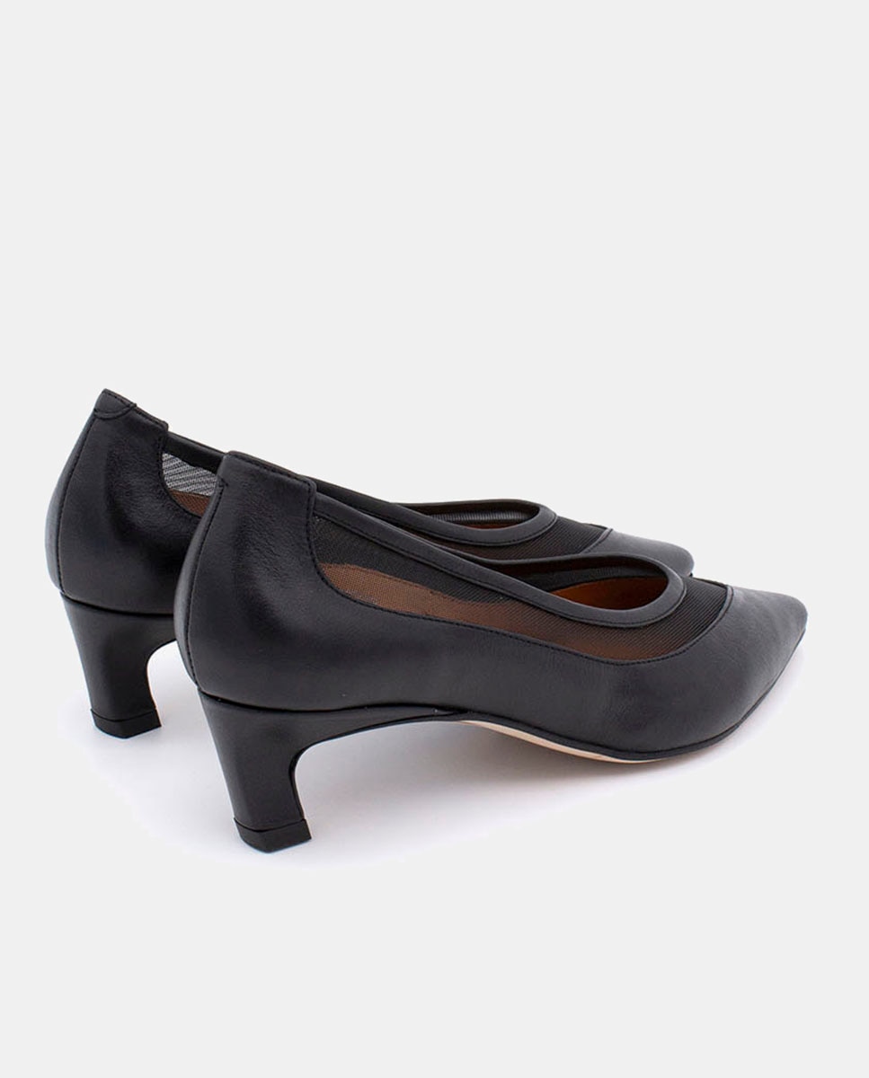 Sapatos de Salto Preto-3