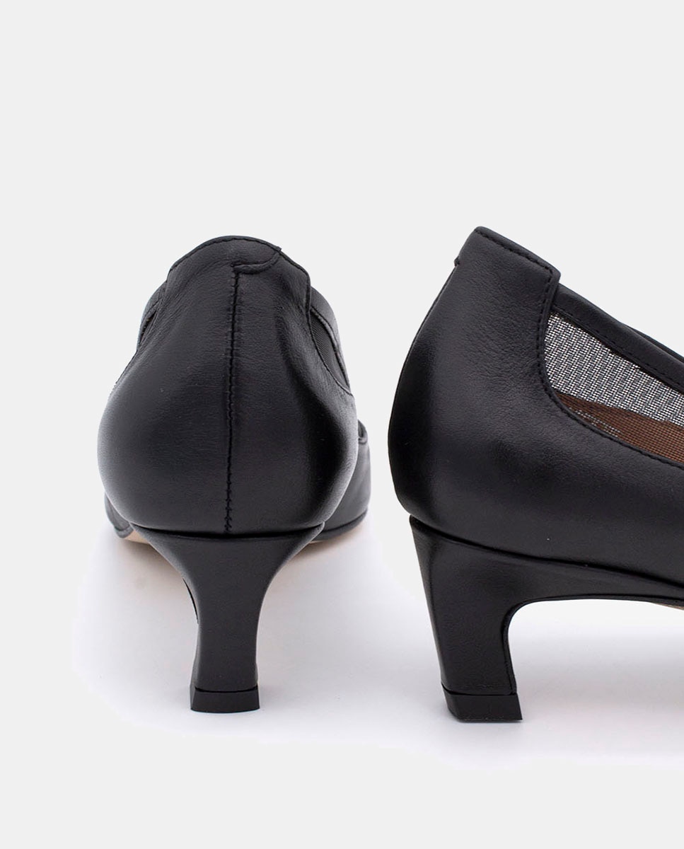 Sapatos de Salto Preto-5