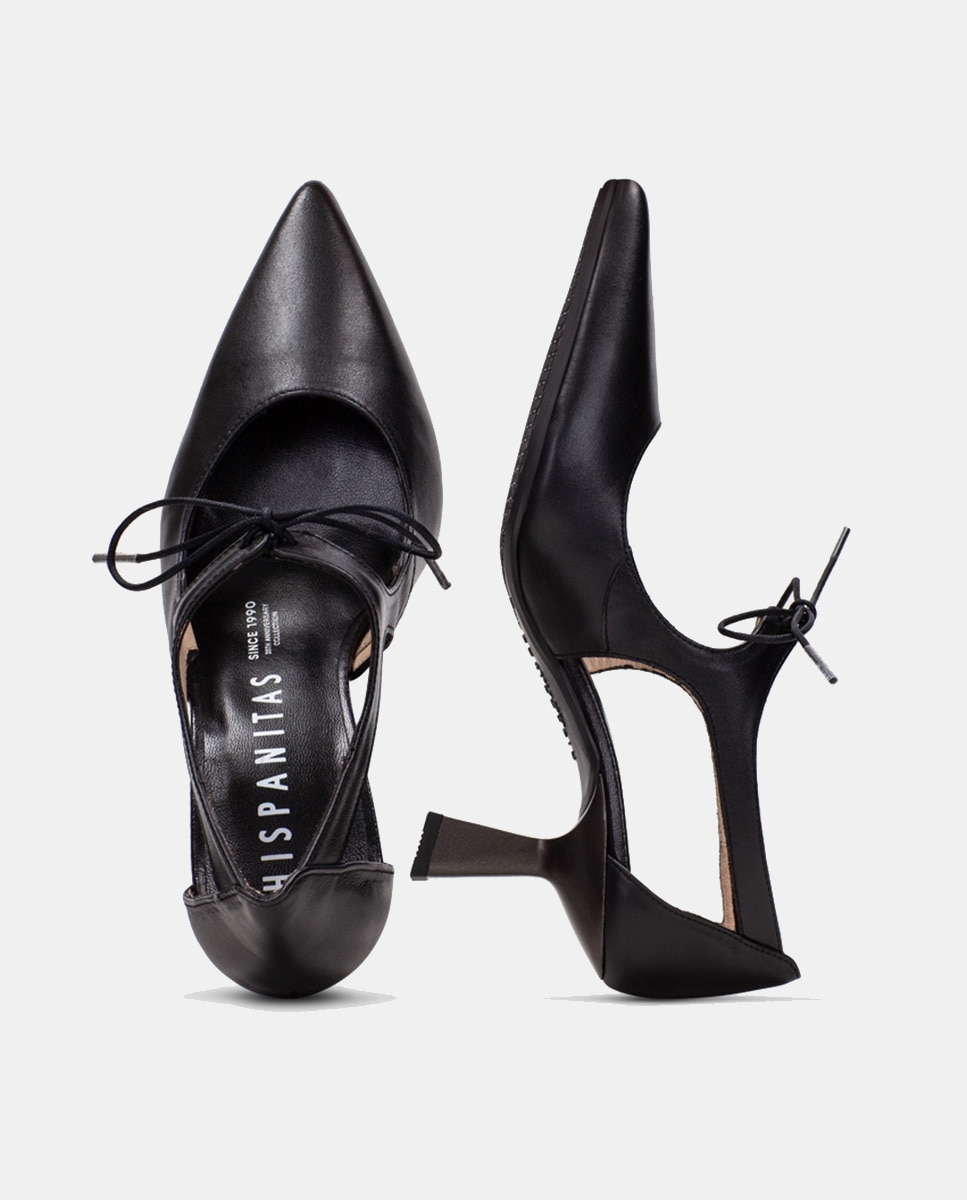 Sapatos de Salto Anjo Preto-4