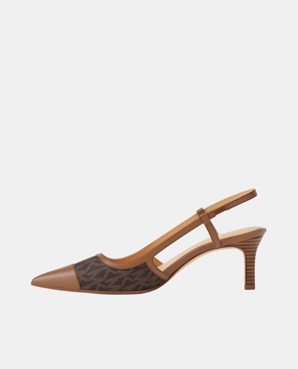 Sapatos Slingback Alora Combinados Castanho-chocolate-3