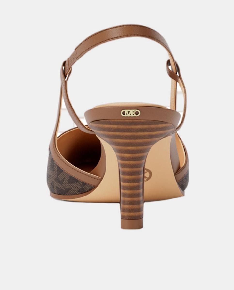 Sapatos Slingback Alora Combinados Castanho-chocolate-4
