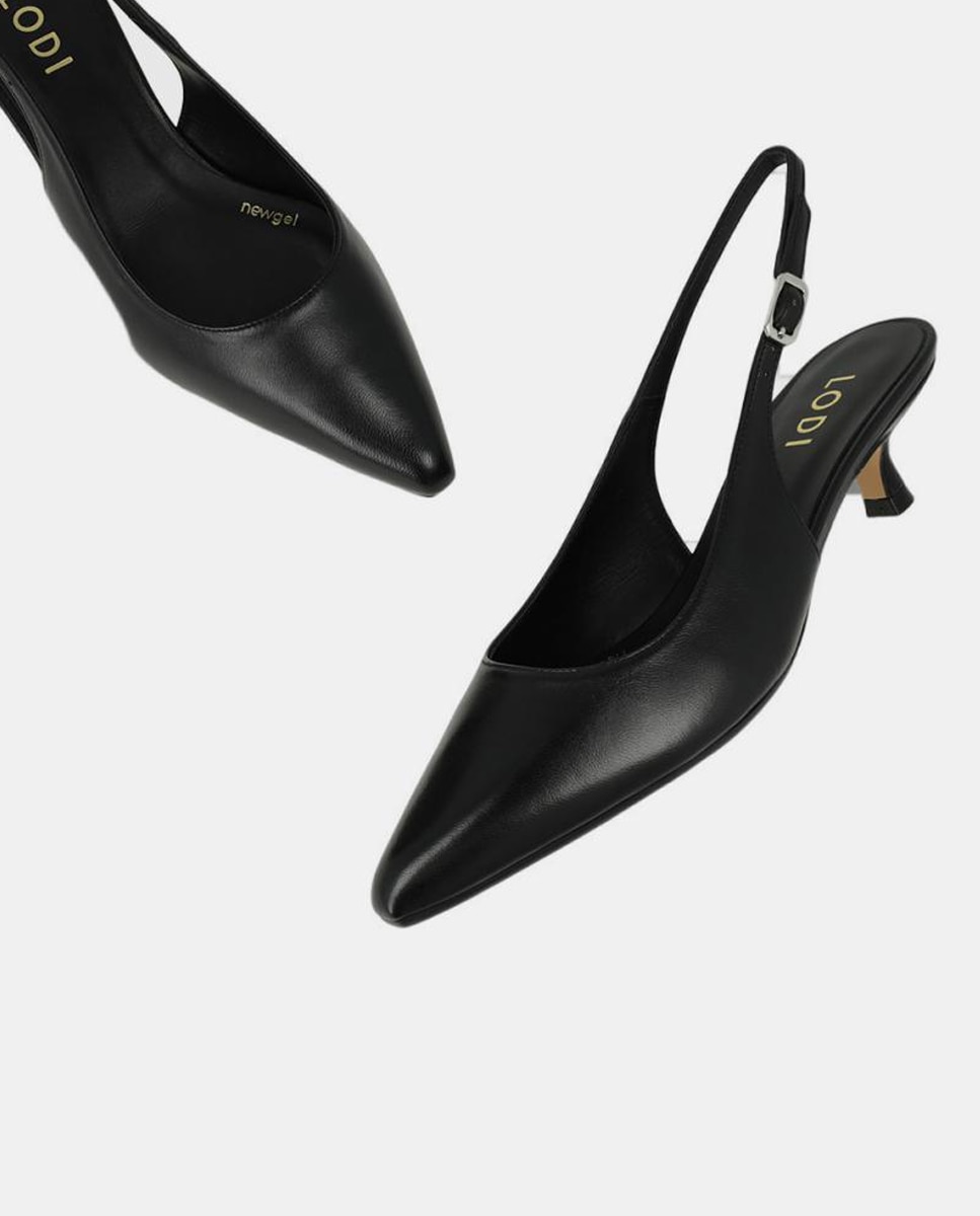 Sapatos em Pele - Nude Preto-4