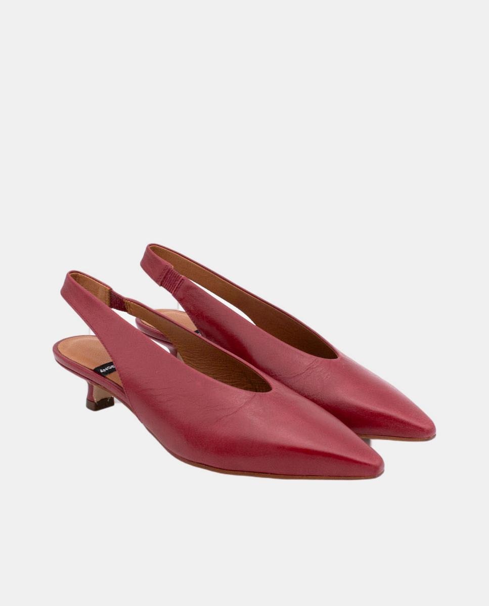 Sapato de salto de mulher Vermelho-cereja-2