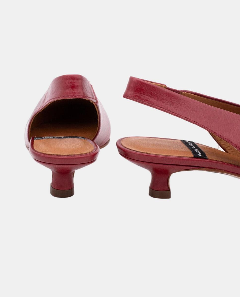 Sapato de salto de mulher Vermelho-cereja-5