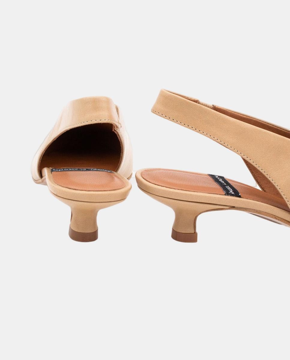 Sapato de salto de mulher Creme-5