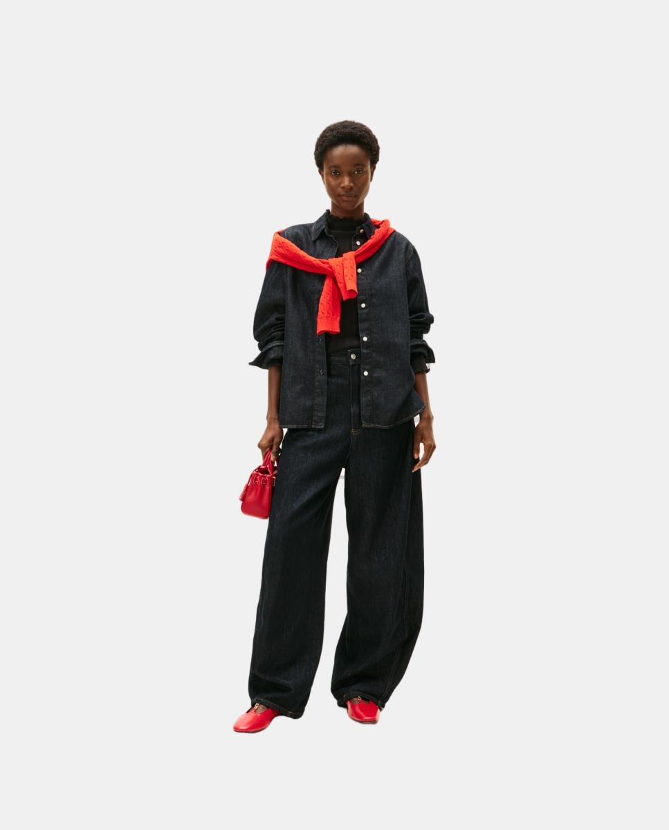 Sabrinas em Pele com Corrente Vermelho-2