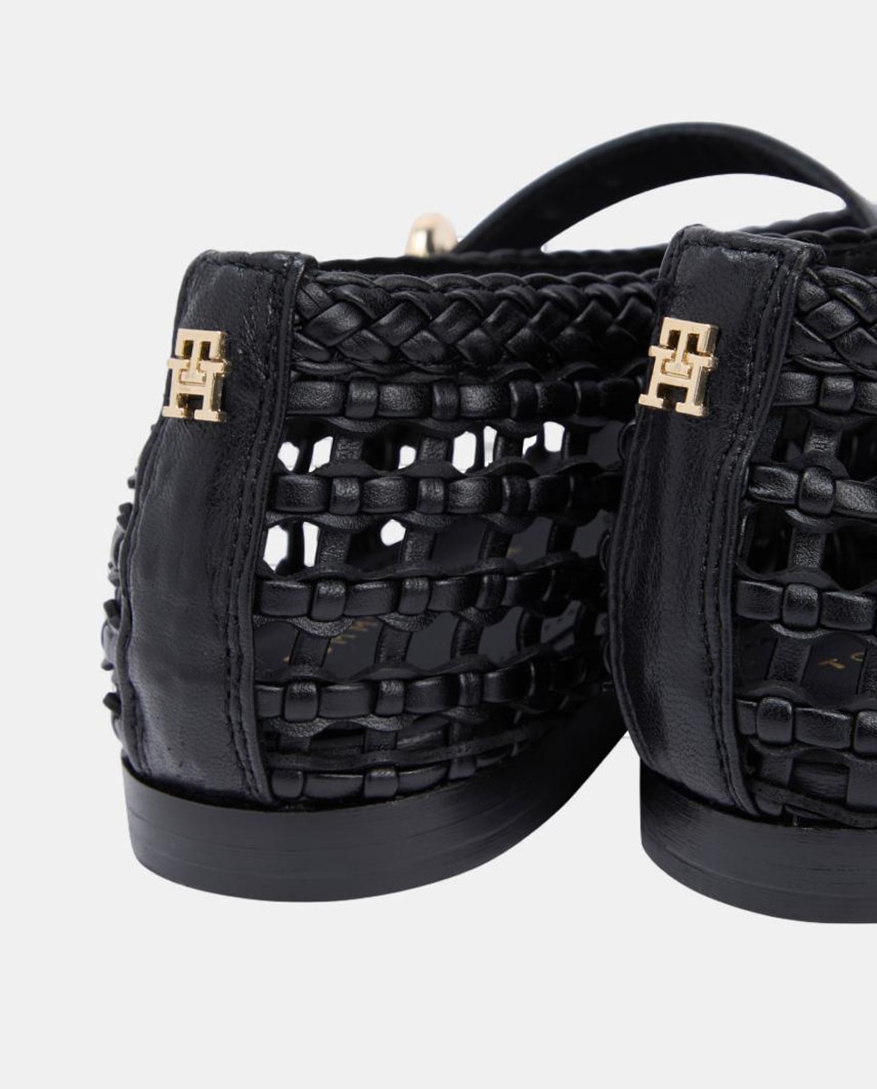 Sabrinas em Pele Entrançada Preto-5