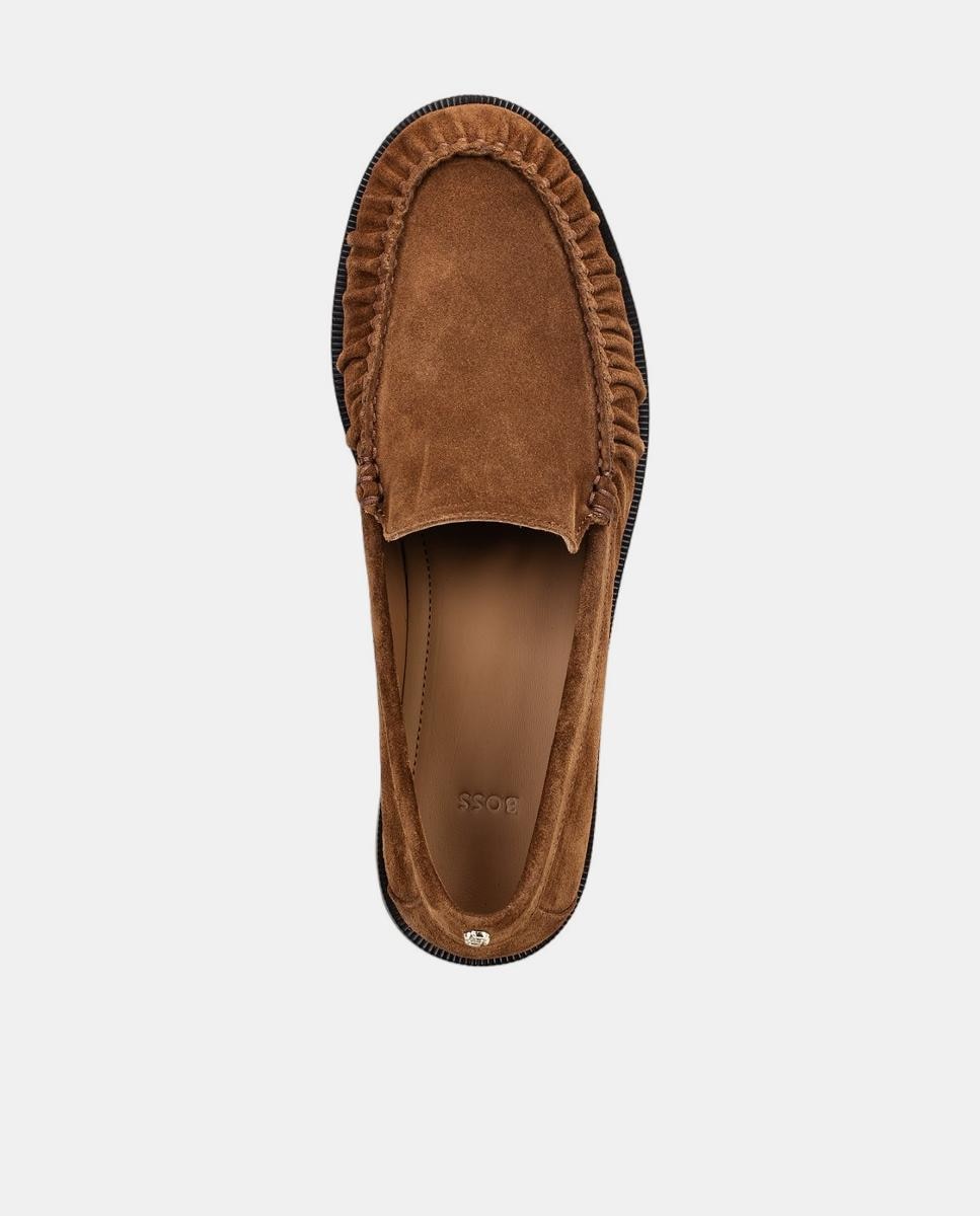 Mocassins de Camurça Castanho-2