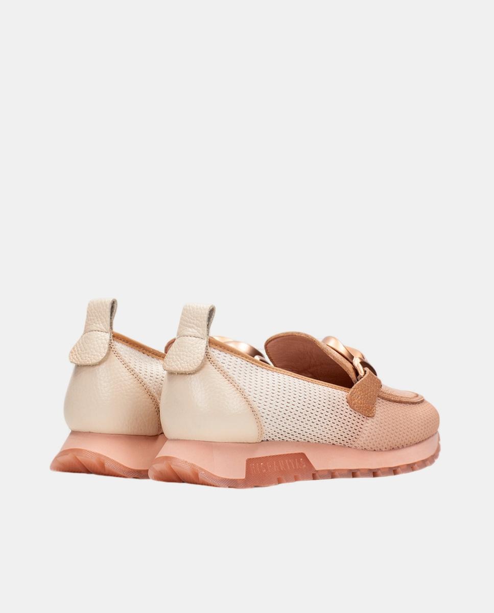 Zapatos de mujer mocasines Hispanitas sport - Marrón claro Marrón claro-3